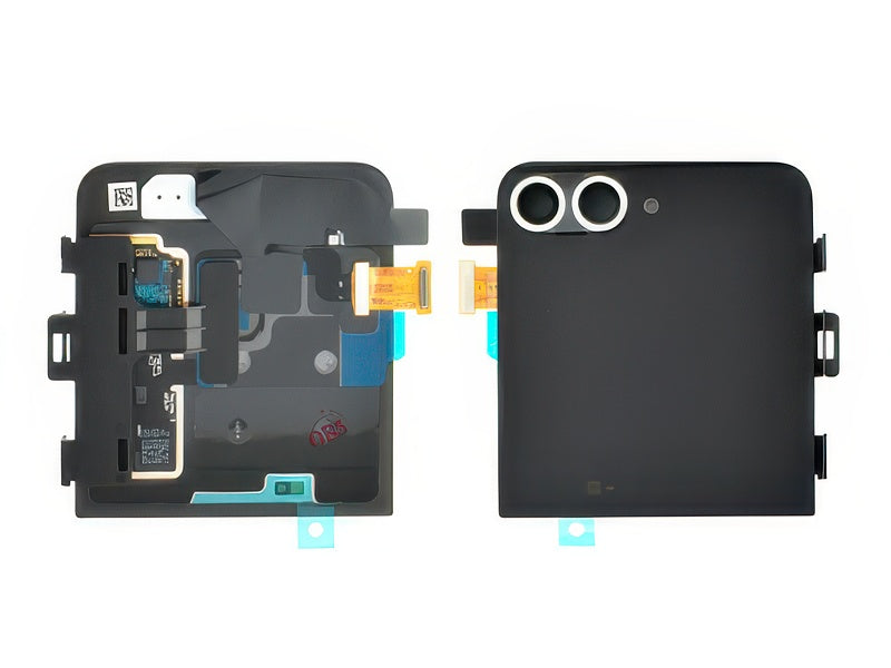 Lcd Esterno + Cover Superiore + Vetrino Camera Silver Shadow per Samsung SM-F741 Galaxy Z Flip6