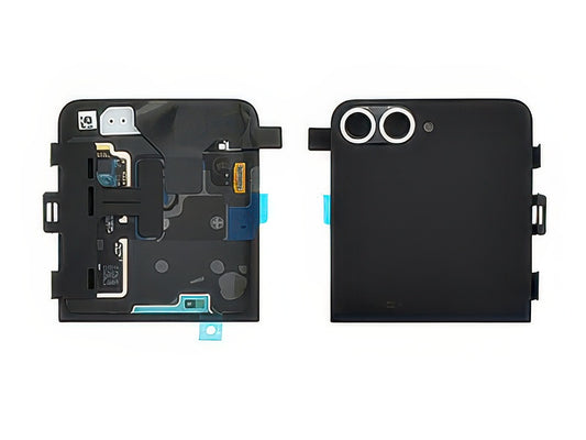 Lcd Esterno + Cover Superiore + Vetrino Camera Bianco per Samsung SM-F741 Galaxy Z Flip6