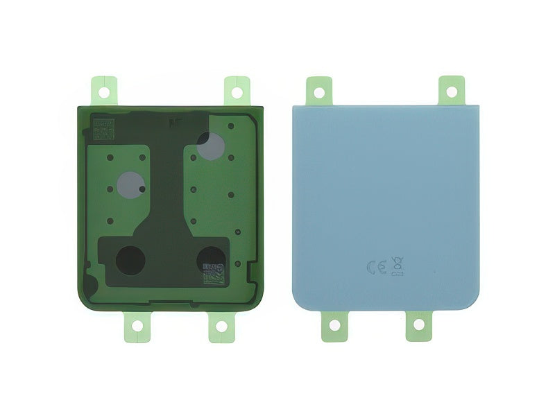 Cover Batteria Inferiore + Adesivi Blu per Samsung SM-F741 Galaxy Z Flip6