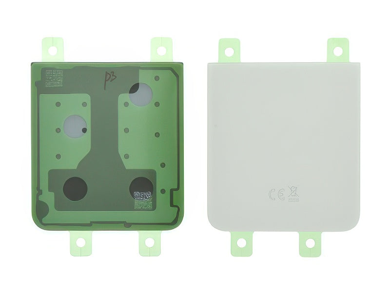 Cover Batteria Inferiore + Adesivi Bianco per Samsung SM-F741 Galaxy Z Flip6