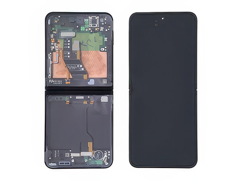 Lcd + Touch Screen + Frame Nero per Samsung SM-F761 Galaxy Z Flip7 FE