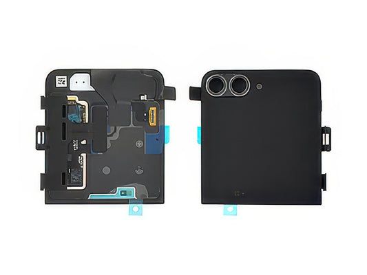 Lcd Esterno + Cover Superiore + Vetrino Camera Nero per Samsung SM-F761 Galaxy Z Flip7 FE