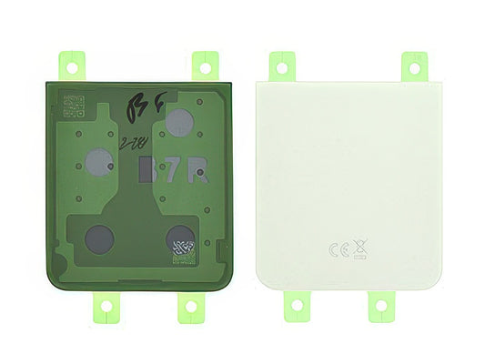 Cover Batteria Inferiore + Adesivi Bianco per Samsung SM-F761 Galaxy Z Flip7 FE