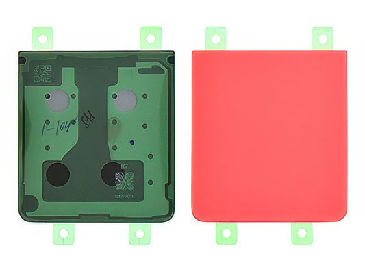 Cover Batteria Inferiore + Adesivi Coral Red per Samsung SM-F766 Galaxy Z Flip7