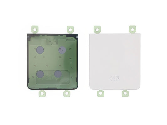 Cover Batteria Inferiore + Adesivi Cream per Samsung SM-F776 Galaxy Z Flip8