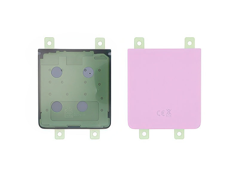 Cover Batteria Inferiore + Adesivi Rosa per Samsung SM-F776 Galaxy Z Flip8