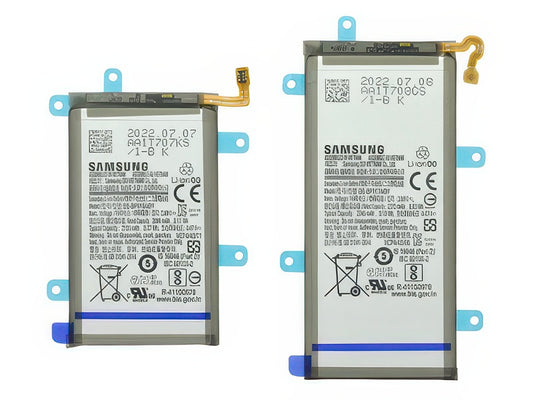 EB-BF916ABY Batteria 2155 mAh + EB-BF917ABY Batteria 2345 mAh per Samsung SM-F916 Galaxy Z Fold2 5G
