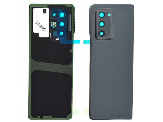Cover Batteria + Vetrino Camera + Adesivi Mystic Black per Samsung SM-F916 Galaxy Z Fold2 5G