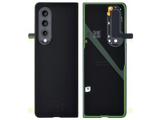 Cover Batteria + Vetrino Camera + Adesivi + Microfono Phantom Black per Samsung SM-F926 Galaxy Z Fold3 5G
