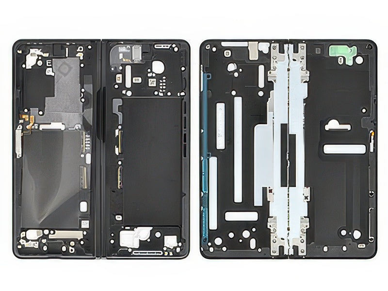 Guscio frontale + Frame Supporto Lcd + Tasti Laterali Phantom Black per Samsung SM-F926 Galaxy Z Fold3 5G