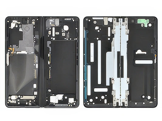 Guscio frontale + Frame Supporto Lcd + Tasti Laterali Phantom Black per Samsung SM-F926 Galaxy Z Fold3 5G