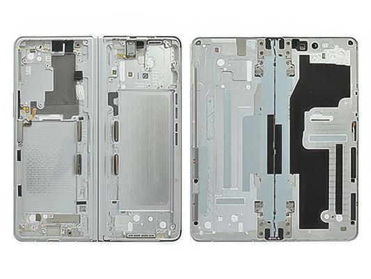 Guscio frontale + Frame Supporto Lcd + Tasti Laterali Phantom Silver per Samsung SM-F926 Galaxy Z Fold3 5G