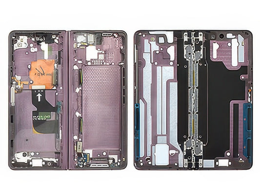 Guscio frontale + Frame Supporto Lcd + Tasti Laterali Burgundy per Samsung SM-F936 Galaxy Z Fold4