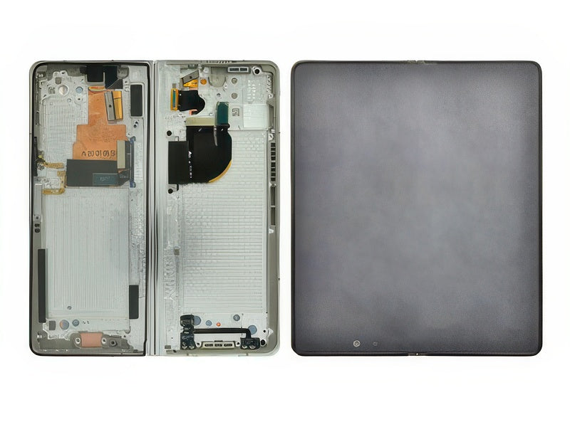 Lcd + Touch Screen + Frame + Tasti Laterali Cream per Samsung SM-F946 Galaxy Z Fold5