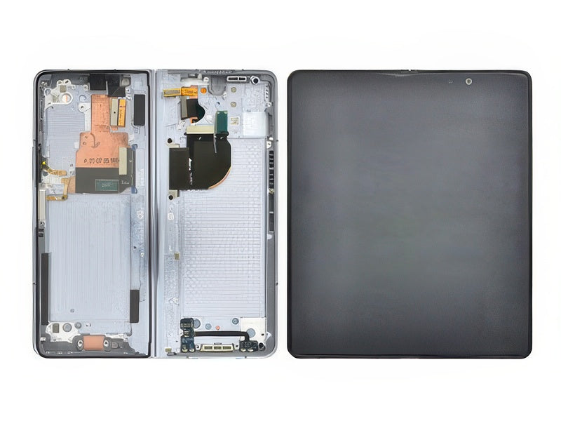 Lcd + Touch Screen + Frame + Tasti Laterali Icy Blue per Samsung SM-F946 Galaxy Z Fold5