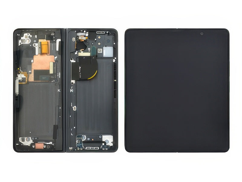 Lcd + Touch Screen + Frame + Tasti Laterali Phantom Black per Samsung SM-F946 Galaxy Z Fold5