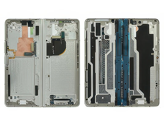 Guscio frontale + Frame Supporto Lcd + Tasti Laterali Cream per Samsung SM-F946 Galaxy Z Fold5