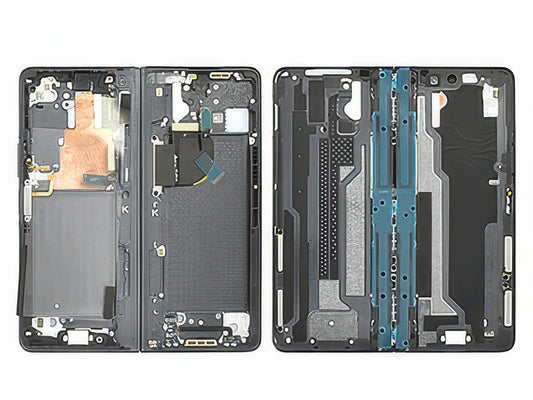Guscio frontale + Frame Supporto Lcd + Tasti Laterali Phantom Black per Samsung SM-F946 Galaxy Z Fold5