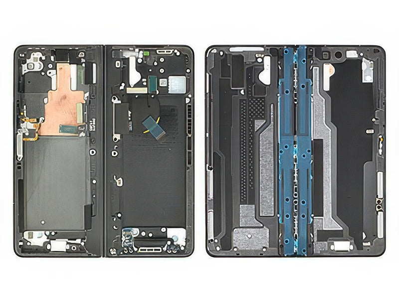 Guscio frontale + Frame Supporto Lcd + Tasti Laterali Vers. Grigio-Blu per Samsung SM-F946 Galaxy Z Fold5