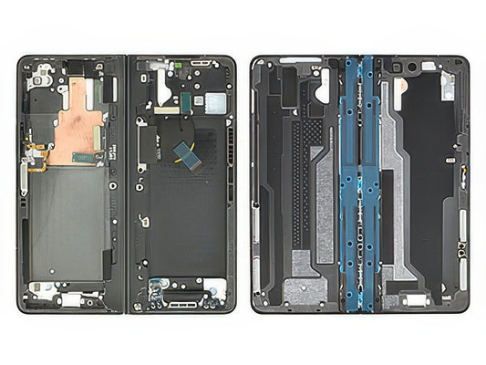 Guscio frontale + Frame Supporto Lcd + Tasti Laterali Vers. Grigio-Blu per Samsung SM-F946 Galaxy Z Fold5