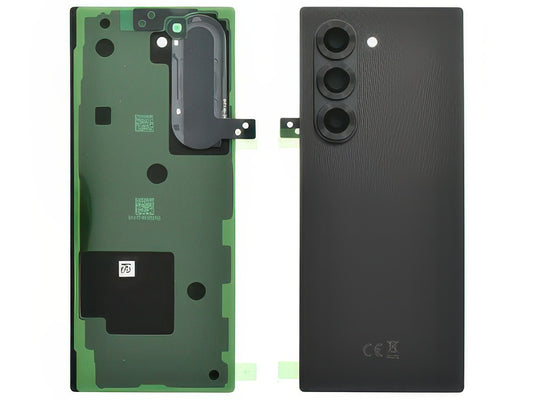 Cover Batteria + Vetrino Camera + Adesivi Crafted Black per Samsung SM-F956 Galaxy Z Fold6