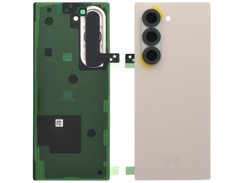 Cover Batteria + Vetrino Camera + Adesivi Rosa per Samsung SM-F956 Galaxy Z Fold6