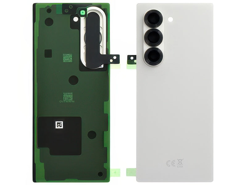 Cover Batteria + Vetrino Camera + Adesivi Bianco per Samsung SM-F956 Galaxy Z Fold6