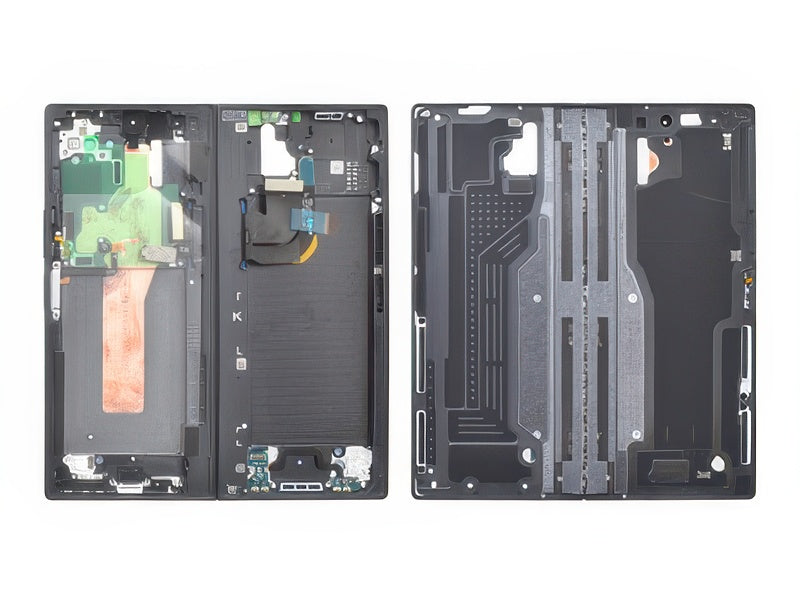 Guscio frontale + Frame Supporto Lcd + Tasti Laterali Crafted Black per Samsung SM-F956 Galaxy Z Fold6