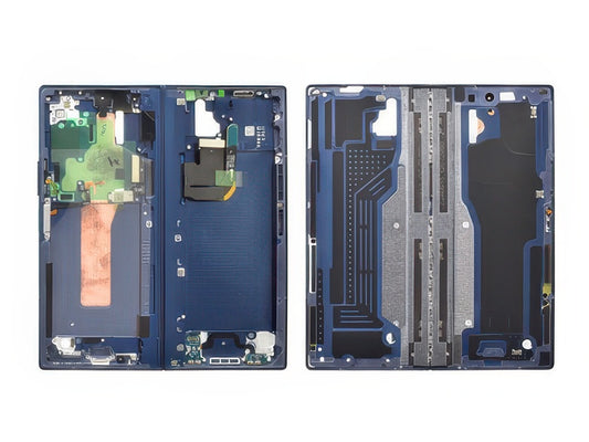 Guscio frontale + Frame Supporto Lcd + Tasti Laterali Navy per Samsung SM-F956 Galaxy Z Fold6