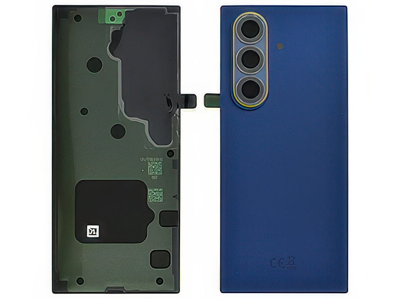 Cover Batteria + Vetrino Camera + Adesivi Blu Shadow per Samsung SM-F966 Galaxy Z Fold7