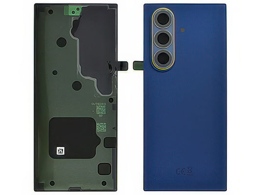 Cover Batteria + Vetrino Camera + Adesivi Blu Shadow per Samsung SM-F966 Galaxy Z Fold7