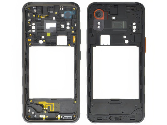 Rear Cover + Altoparlante + Tasti Laterali Vetrino Camera Nero per Samsung SM-G556 Galaxy XCover7 5G