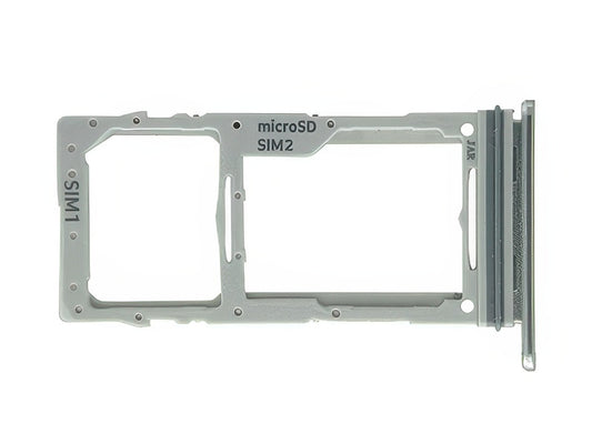 Sportello Dual Sim card/SD Card + Alloggio Bianco per Samsung SM-G770 Galaxy S10 Lite