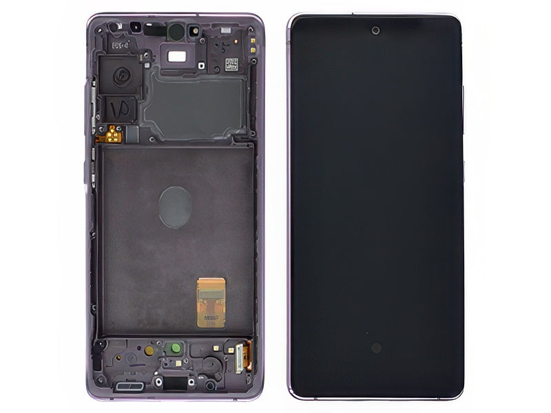 Lcd + Touchscreen + Frame + Tasti Laterali Cloud Lavender per Samsung SM-G780F Galaxy S20 FE
