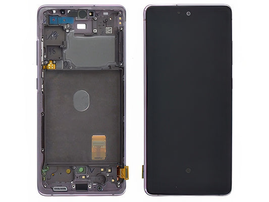 Lcd + Touchscreen + Frame + Tasti Laterali Cloud Lavender per Samsung SM-G781 Galaxy S20 FE 5G