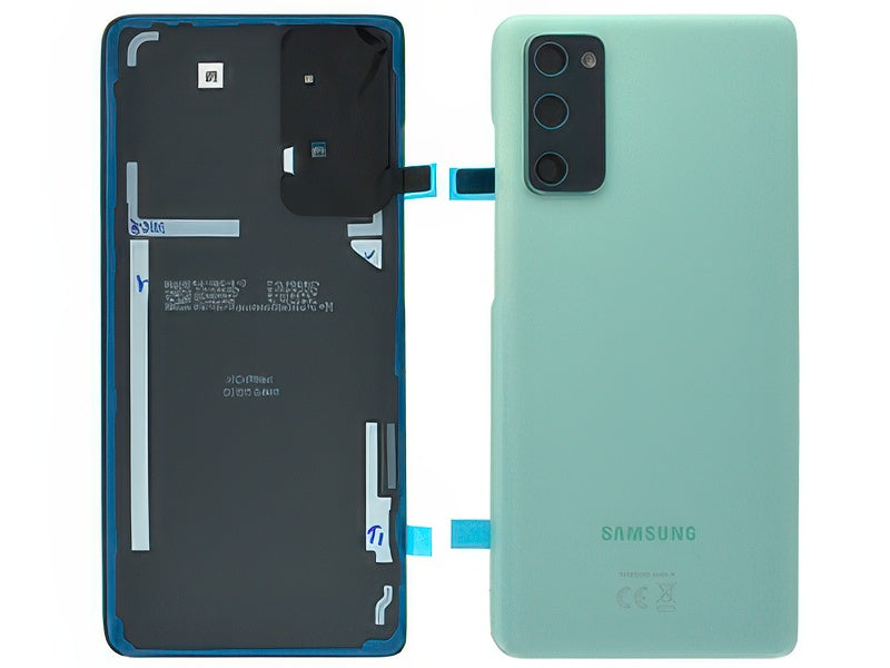 Cover Batteria + Vetrino Camera + Adesivi Cloud Mint per Samsung SM-G781 Galaxy S20 FE 5G