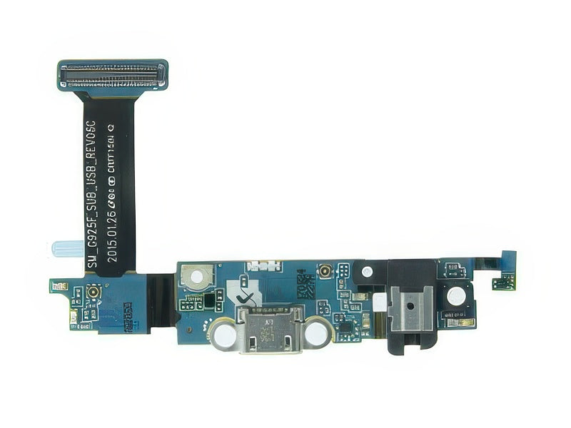 Flat cable + Plug in + Microfono + Jack Audio + Switch Tasto Home + Tasti Funzione per Samsung SM-G925 Galaxy S6 Edge