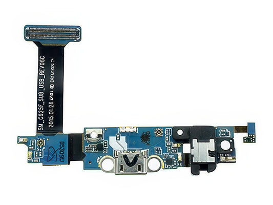 Flat cable + Plug in + Microfono + Switch Tasto Home per Samsung SM-G925 Galaxy S6 Edge