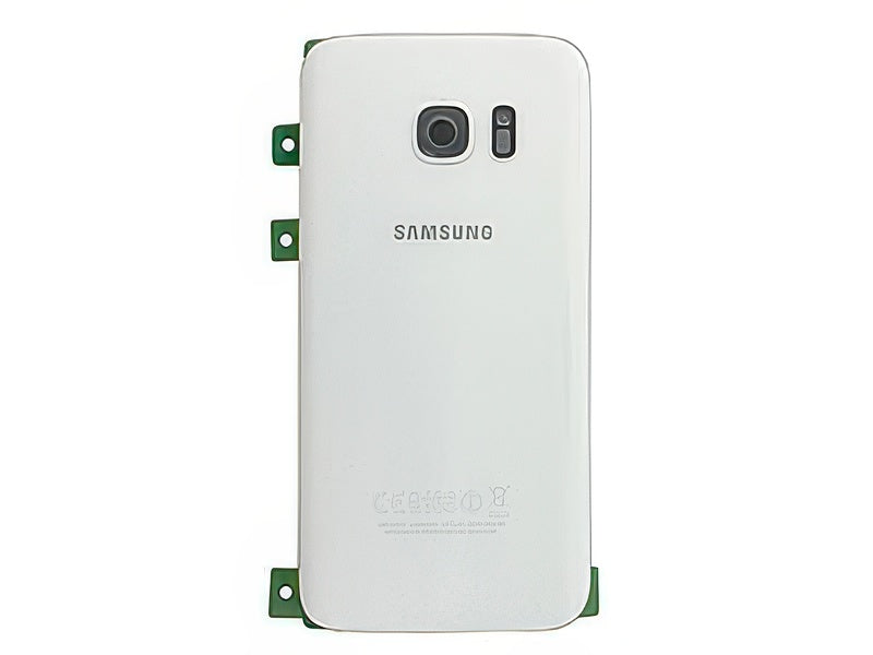 Guscio Batteria + Vetrino Camera + Vetrino Flash Bianco per Samsung SM-G930 Galaxy S7