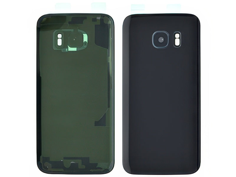Cover Batteria + Vetrino Camera Nero senza logo per Samsung SM-G930 Galaxy S7