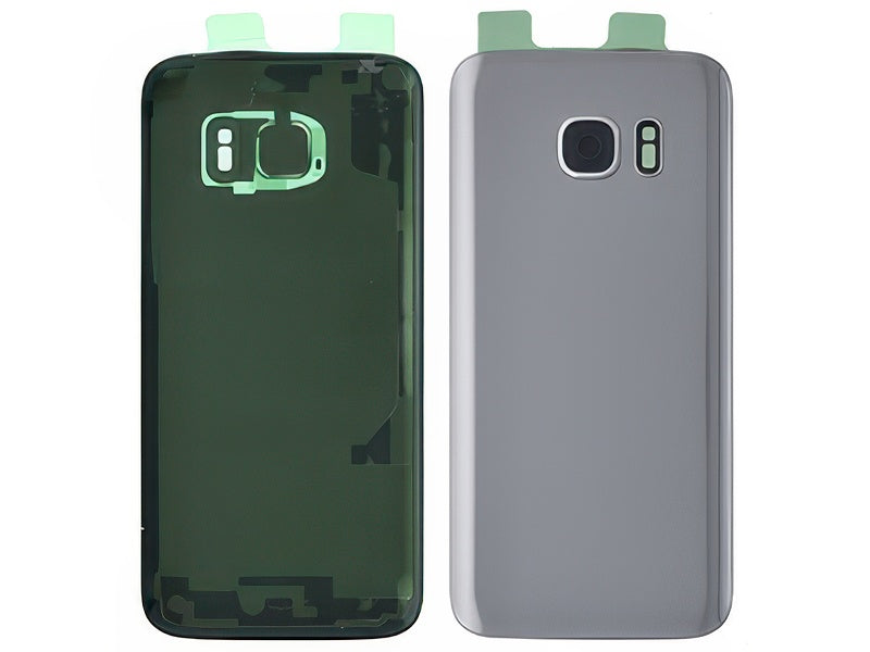 Cover Batteria No Vetrino Argento senza logo per Samsung SM-G930 Galaxy S7