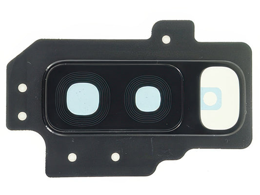 Cover camera + Vetrino + Adesivo Nero per Samsung SM-G965 Galaxy S9 +