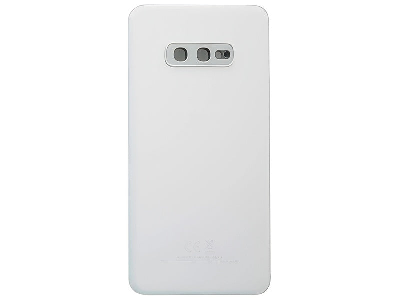 Cover Batteria in vetro + Vetrino Camera Prism White per Samsung SM-G970 Galaxy S10e