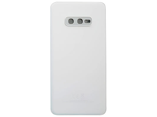 Cover Batteria in vetro + Vetrino Camera Prism White per Samsung SM-G970 Galaxy S10e