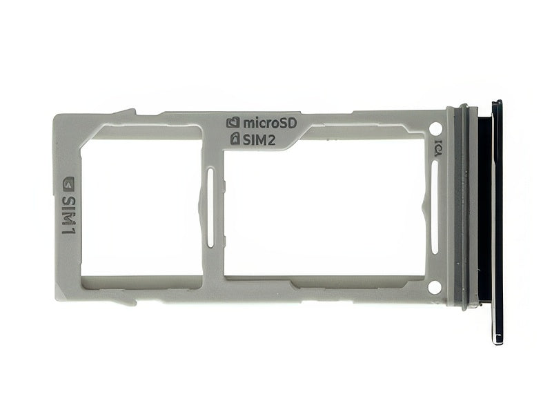 Sportello Dual Sim card/SD Card + Alloggio Nero per Samsung SM-G970 Galaxy S10e