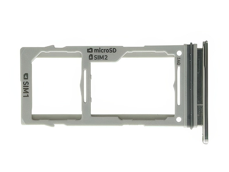 Sportello Dual Sim card/SD Card + Alloggio Argento per vers. Bianco per Samsung SM-G970 Galaxy S10e