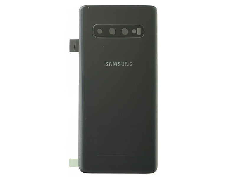 Cover Batteria in vetro + Vetrino Camera Prism Black per Samsung SM-G973 Galaxy S10