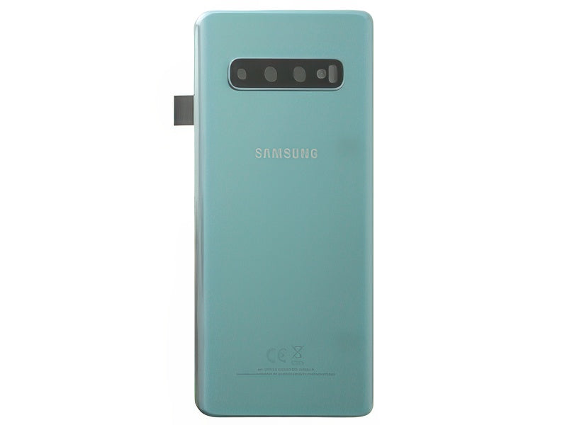 Cover Batteria in vetro + Vetrino Camera Prism Green per Samsung SM-G973 Galaxy S10