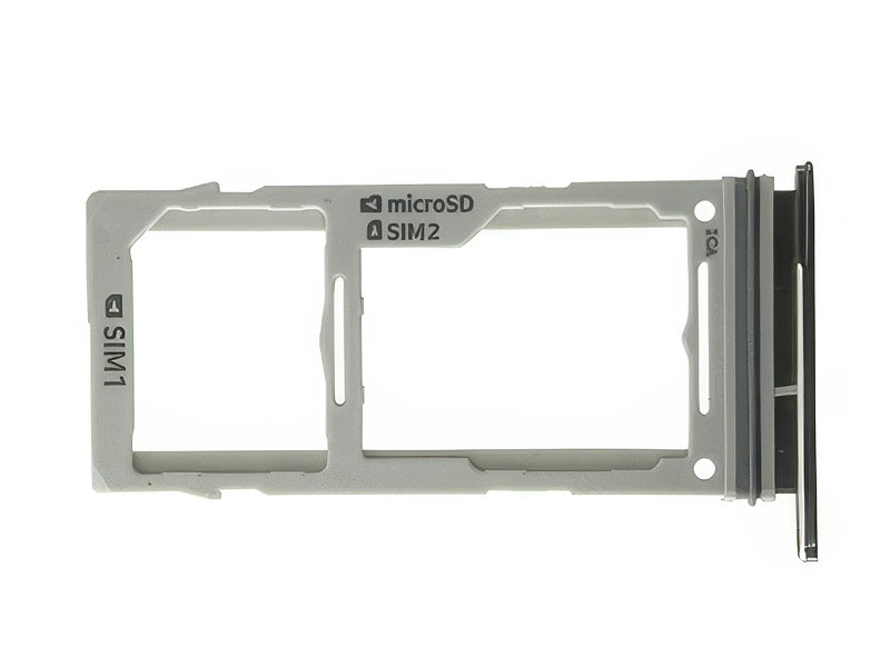 Sportello Dual Sim card/SD Card + Alloggio Nero per Samsung SM-G973 Galaxy S10