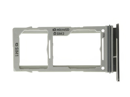 Sportello Dual Sim card/SD Card + Alloggio Nero per Samsung SM-G973 Galaxy S10